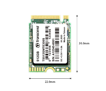 Transcend MTE300S 512GB SSD M 2 2230 NVMe PCIe Gen3x4 3D TLC