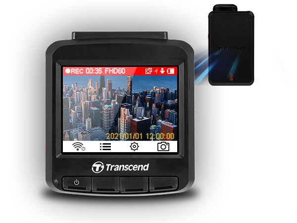 Operazioni Speciali - DashCam Moto DrivePro 20 Wi-Fi Ricaricabile IP68  Transcend