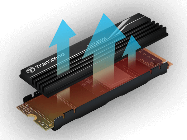 Transcend MTE250H - SSD - 4 To - PCIe 4.0 x4 (NVMe) - TS4TMTE250H -  Compufirst