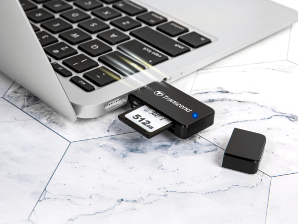 Transcend Multi-Card Reader RDF8 - Lecteur de carte (MS, CF, SDHC, MS  Micro, microSDHC, SDXC, SDHC UHS-I, SDXC UHS-I, MS XC) - USB 3.0 - Lecteur  de carte - Achat & prix