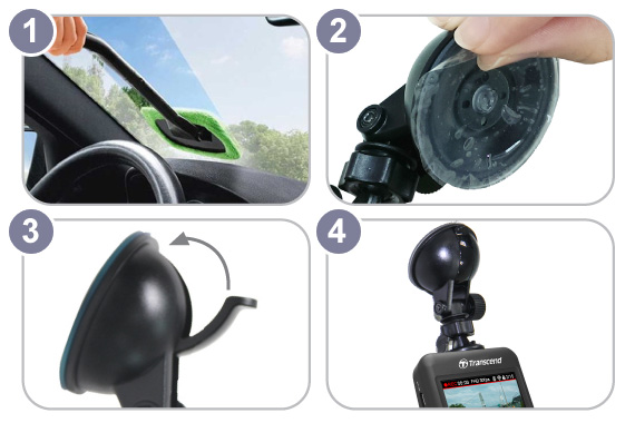 suction mount for dash cam