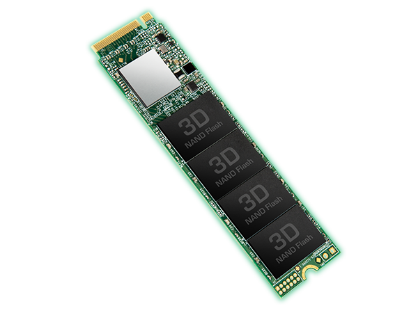 NVMe PCIe Gen 3x4 M.2 SSD de 512 GB 3D TLC NAND Flash Velocidad de Lectura hasta 1,800 MB/s Velocidad de Escritura hasta 1,500 MB/s Transcend MTE110S