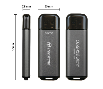 TS512MJF170, Clé USB Transcend JetFlash 170, 512 Mo, USB 2.0