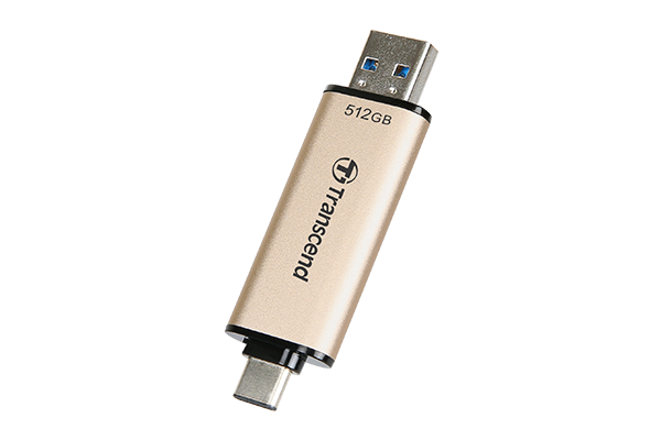 JetFlash 930C : une clé USB-A/USB-C à 420 Mo/s en 128/256 et