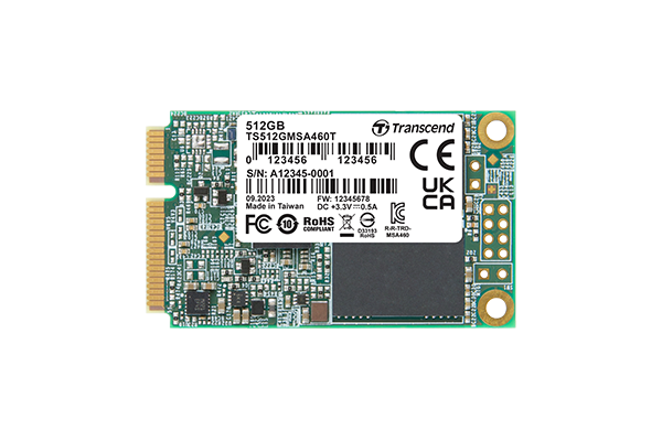 Industrial mSATA SSD, 8 GB to 1 TB