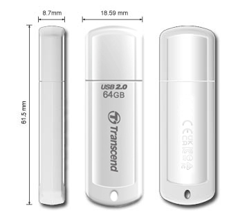 Transcend JetFlash 710 128GB USB 3.2 Plata