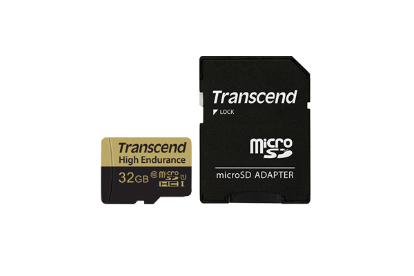 MicroSDHC PRO Endurance Memory Card w Adapter 32GB Memory