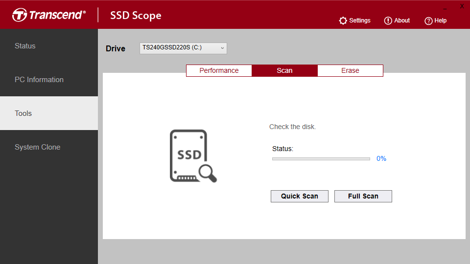 rulle trofast interferens SSD Scope | Software Download - Transcend Information, Inc.