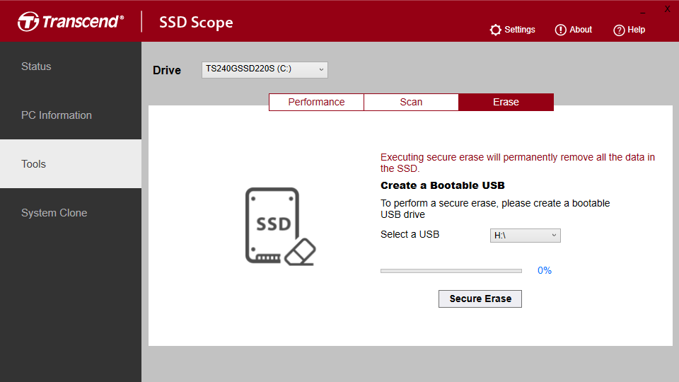 sandisk secure erase download